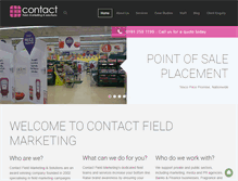 Tablet Screenshot of contactfieldmarketing.com